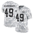 tocy C.Browns #49 Carson Schwesinger Player Arctic Camo Salute to Service Limited Home Game Stitched Jerseys