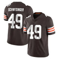 tocy C.Browns #49 Carson Schwesinger Player Brown Color Vapor Untouchable Limited Home Game Stitched Jerseys