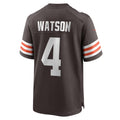 tocy C.Browns #4 Deshaun Watson Brown Game Stitched Jerseys