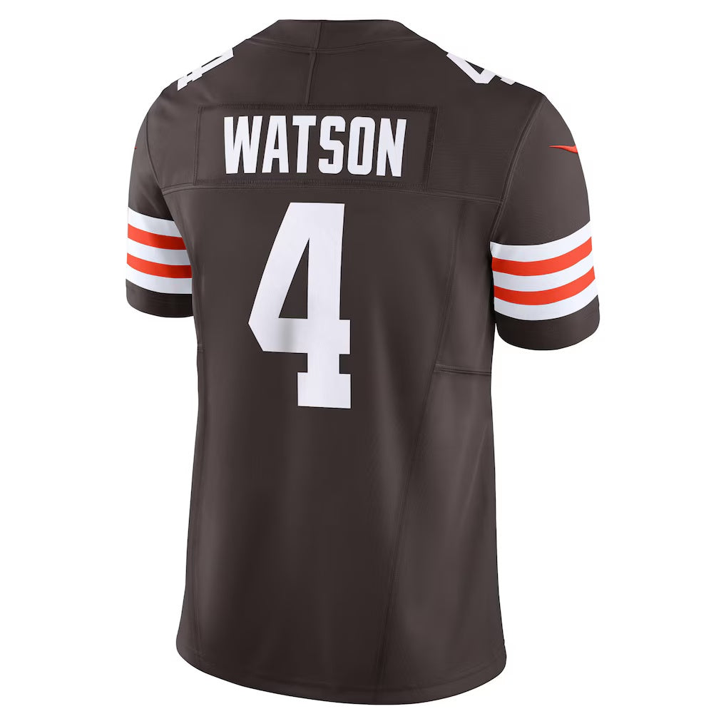 tocy C.Browns #4 Deshaun Watson Brown Vapor F.U.S.E. Limited Stitched Jerseys