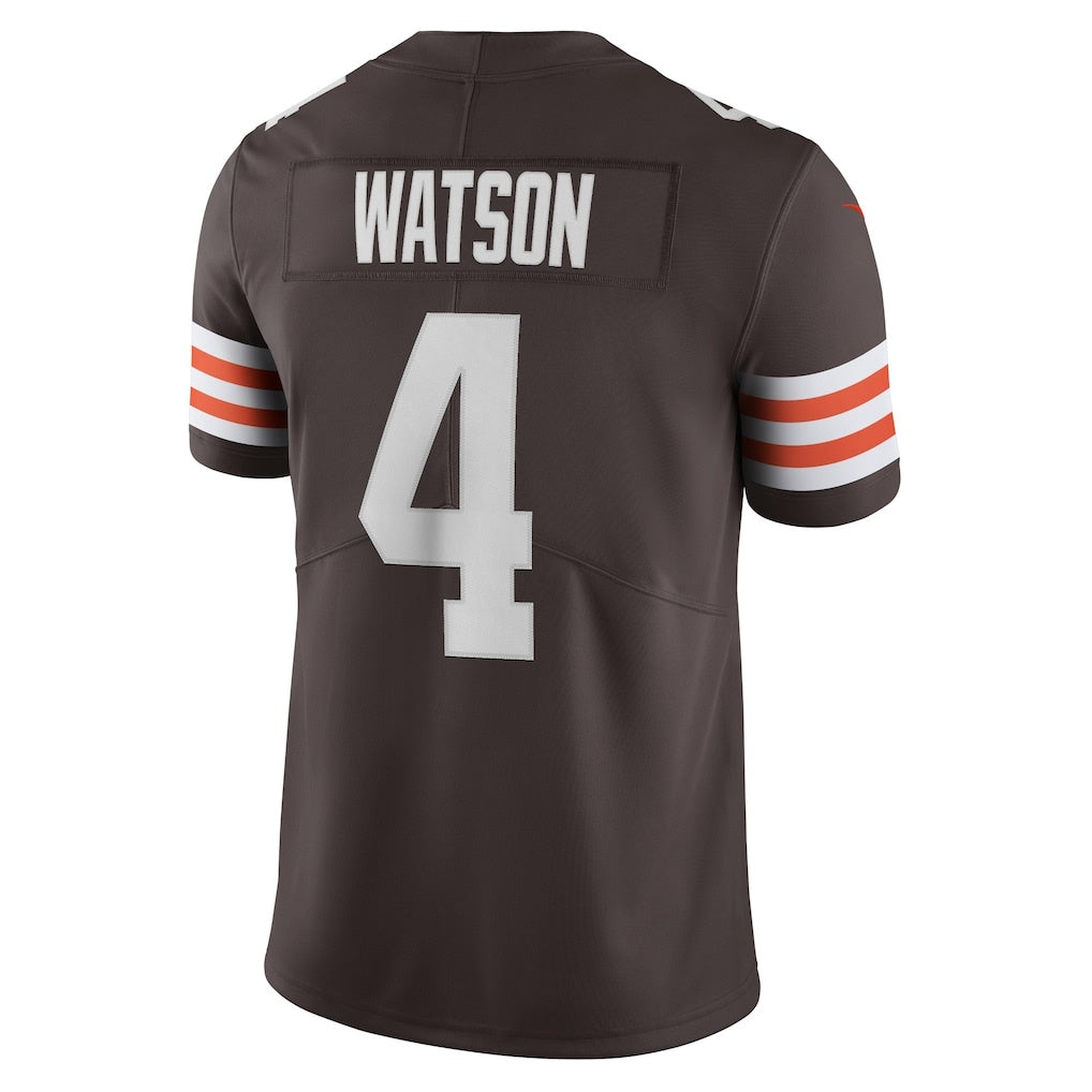 tocy C.Browns #4 Deshaun Watson Brown Vapor Limited Stitched Jerseys