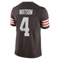tocy C.Browns #4 Deshaun Watson Brown Vapor Limited Stitched Jerseys