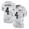 tocy C.Browns #4 Deshaun Watson Player Arctic Camo Salute to Service Limited Home Game Stitched Jerseys