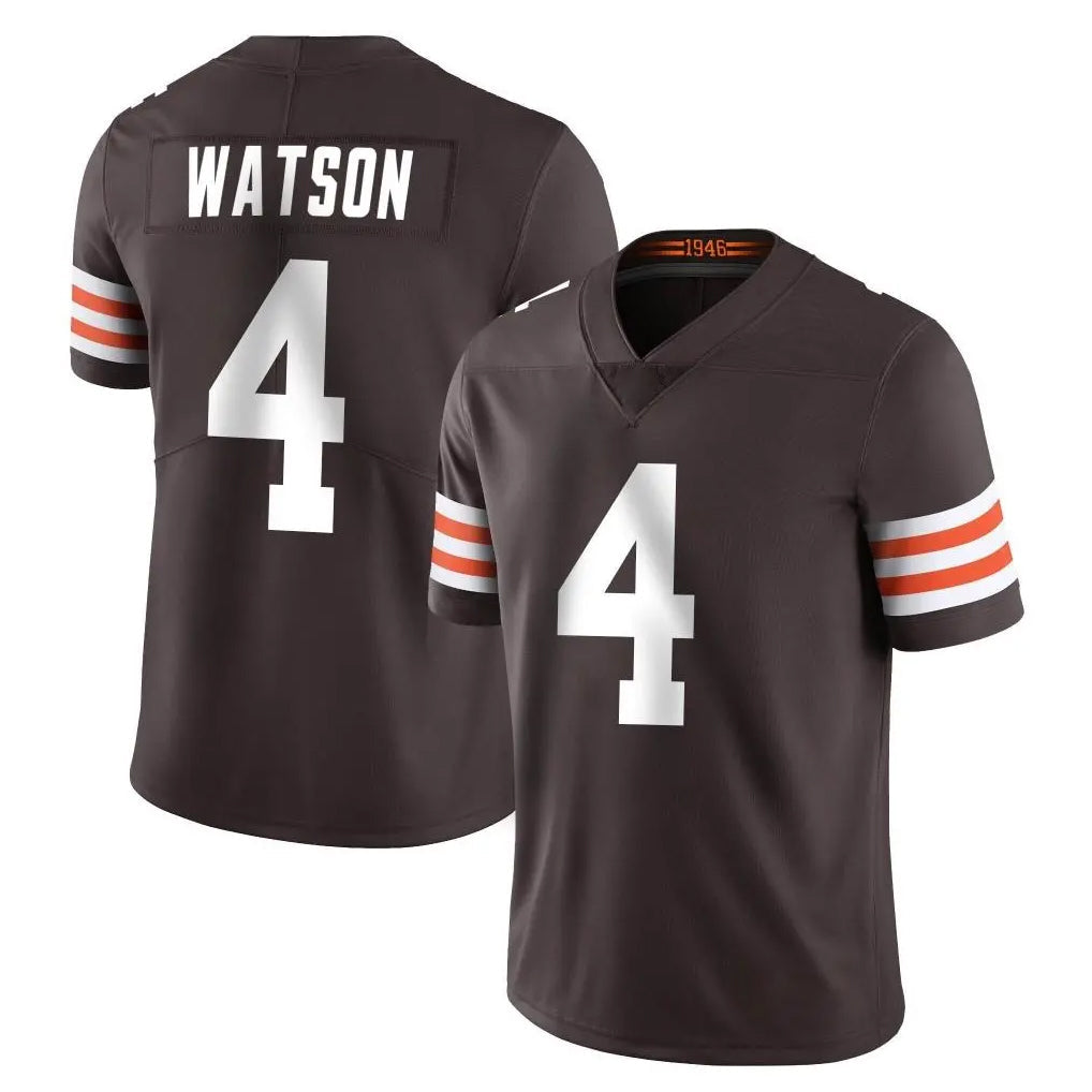 tocy C.Browns #4 Deshaun Watson Player Brown Color Vapor Untouchable Limited Home Game Stitched Jerseys