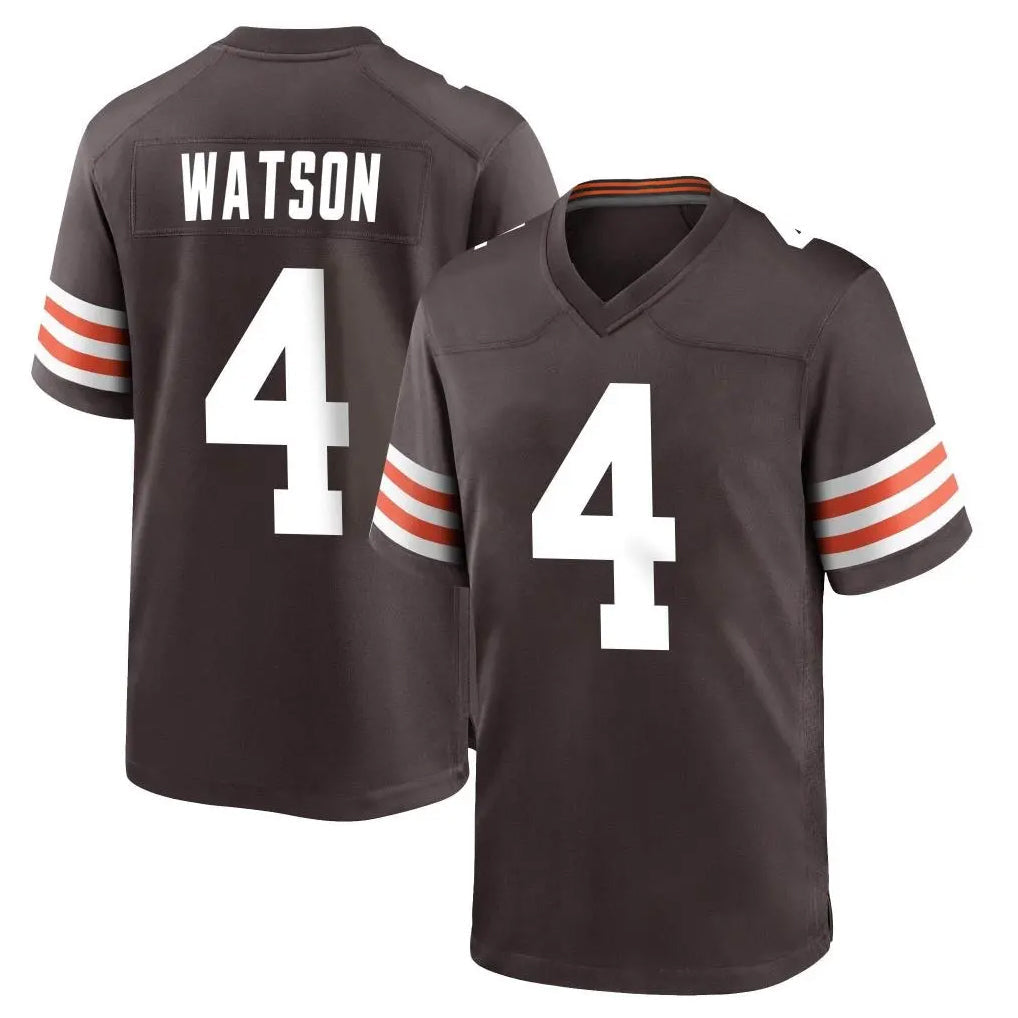 tocy C.Browns #4 Deshaun Watson Player Brown Home Game Stitched Jerseys