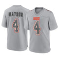 tocy C.Browns #4 Deshaun Watson Player Gray Atmosphere Fashion Game Stitched Jerseys