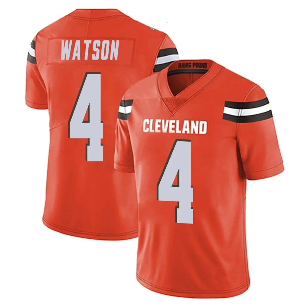 tocy C.Browns #4 Deshaun Watson Player Orange Alternate Vapor Untouchable Limited Home Game Stitched Jerseys