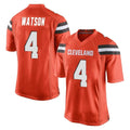tocy C.Browns #4 Deshaun Watson Player Orange Home Game Stitched Jerseys