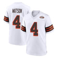 tocy C.Browns #4 Deshaun Watson Player White Alternate Home Game Stitched Jerseys