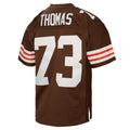 tocy C.Browns #73 Joe Thomas Mitchell & Ness Brown Legacy Replica Stitched Jerseys