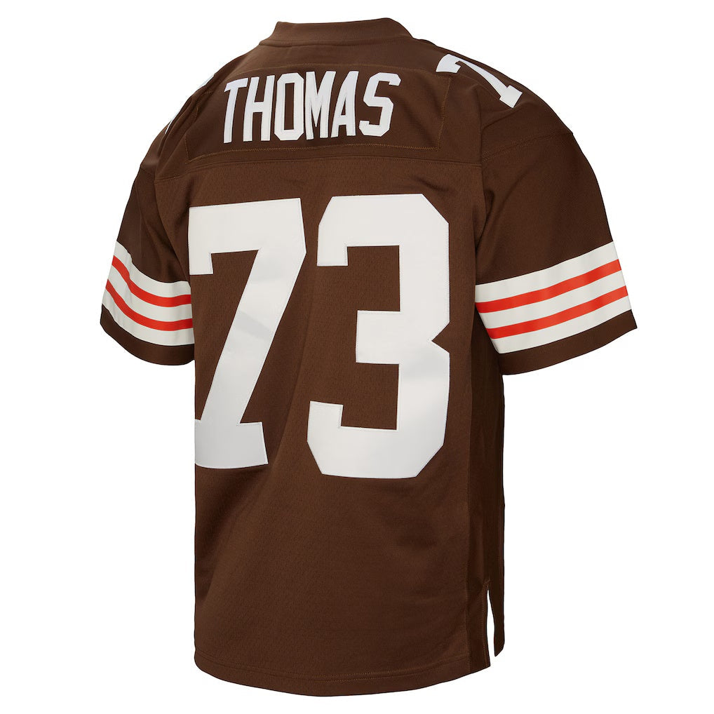 tocy C.Browns #73 Joe Thomas Mitchell & Ness Brown Legacy Replica Stitched Jerseys