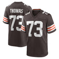 tocy C.Browns #73 Joe Thomas Player Brown Home Game Stitched Jerseys
