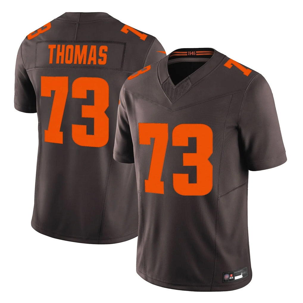 tocy C.Browns #73 Joe Thomas Player Brown Limited Vapor F.U.S.E. Alternate Game Stitched Jerseys