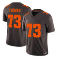 tocy C.Browns #73 Joe Thomas Player Brown Limited Vapor F.U.S.E. Alternate Game Stitched Jerseys