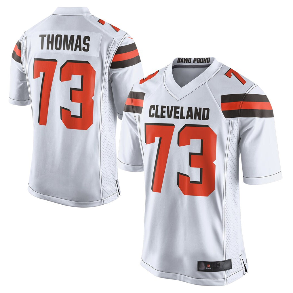 tocy C.Browns #73 Joe Thomas Player White Limited Home Game Stitched Jerseys