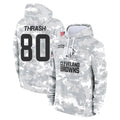 tocy C.Browns #80 Jamari Thrash Player Arctic Camo Salute to Service Hoodies Limited Game Stitched Jerseys