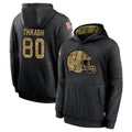 tocy C.Browns #80 Jamari Thrash Player Black Salute to Service Pullover Hoodies Limited Stitched Jerseys