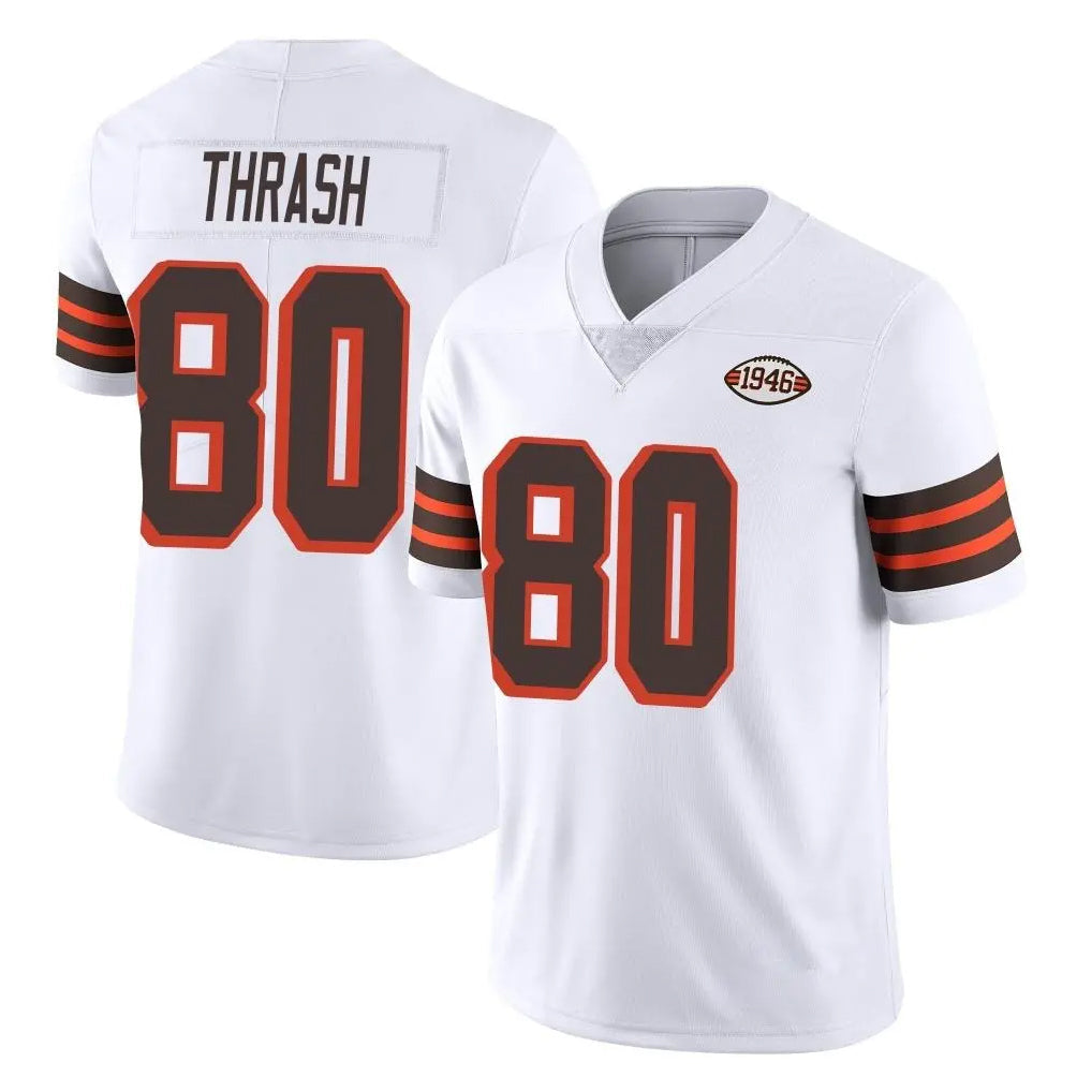 tocy C.Browns #80 Jamari Thrash Player White Limited  Vapor 1946 Collection Alternate Game Stitched Jerseys