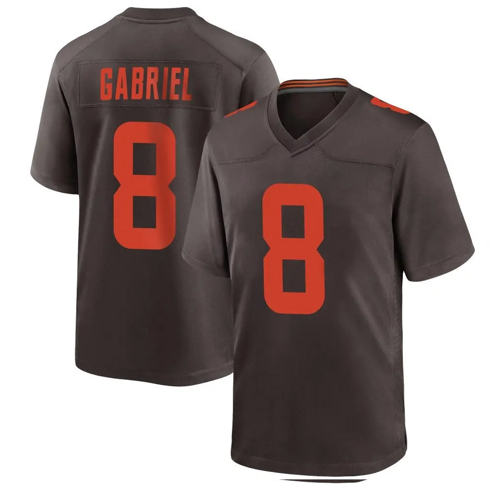 tocy C.Browns #8 Dillon Gabriel Player Brown Alternate Home Game Stitched Jerseys