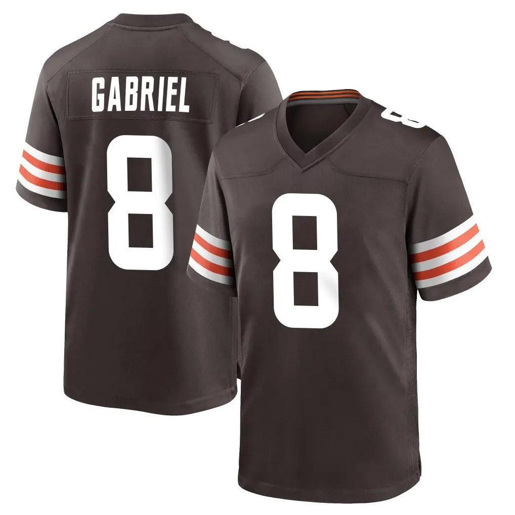tocy C.Browns #8 Dillon Gabriel Player Brown Home Game Stitched Jerseys