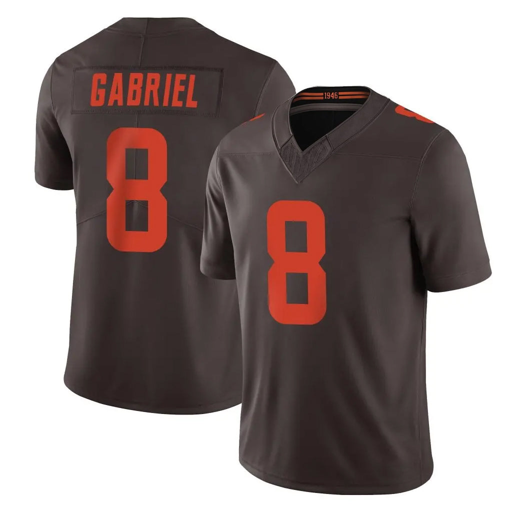 tocy C.Browns #8 Dillon Gabriel Player Brown Limited Vapor F.U.S.E. Alternate Game Stitched Jerseys