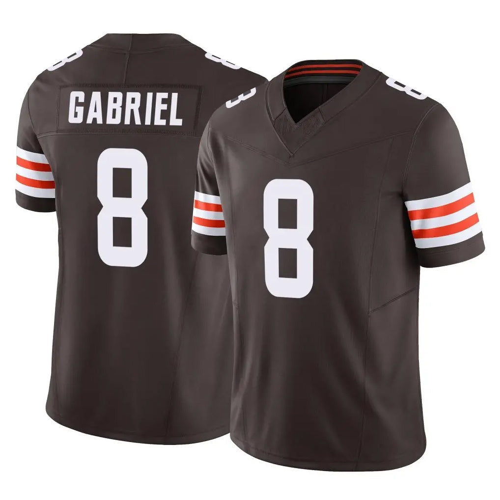tocy C.Browns #8 Dillon Gabriel Player Brown Vapor F.U.S.E. Limited Home Game Stitched Jerseys