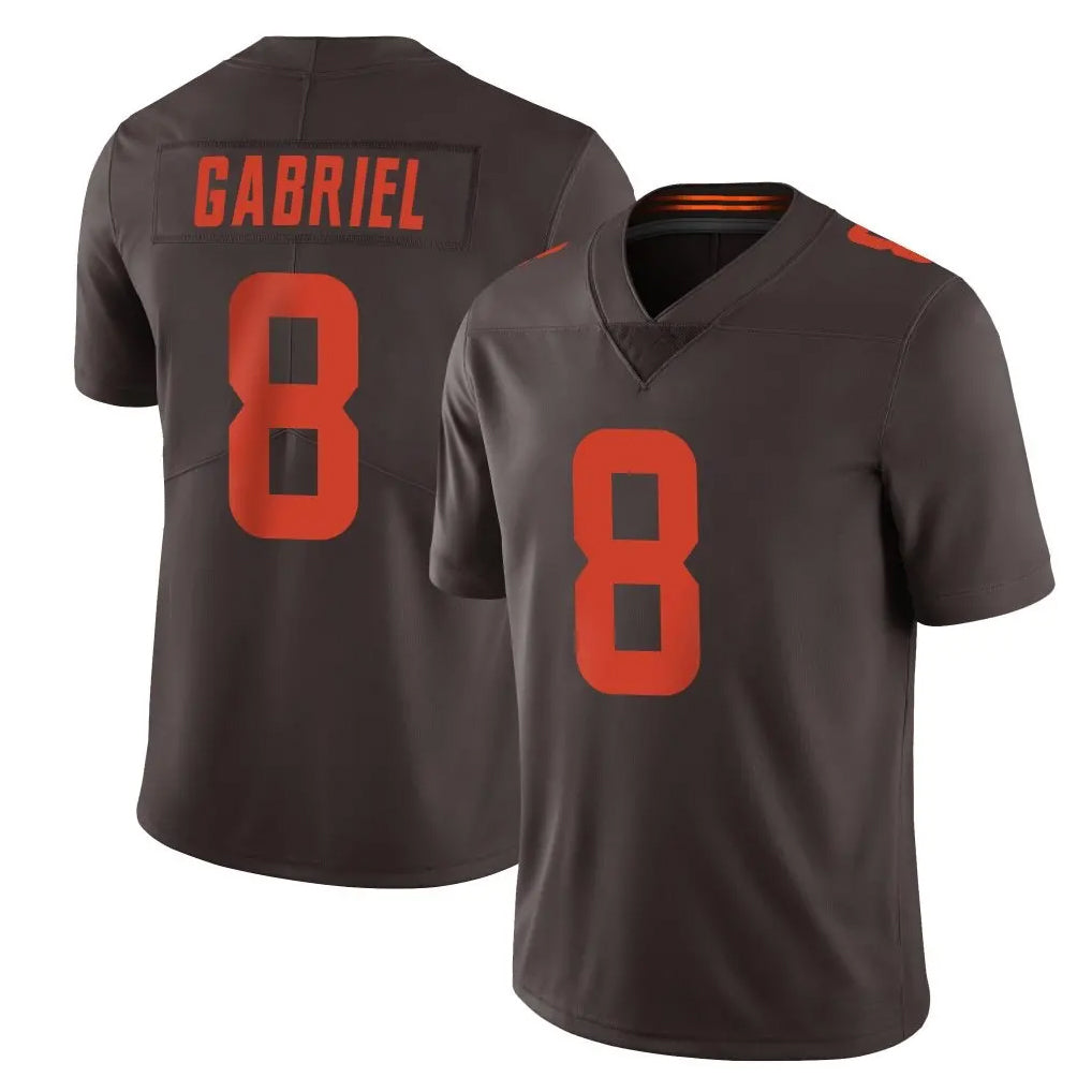 tocy C.Browns #8 Dillon Gabriel Player Browns Color Rush Limited Home Game Stitched Jerseys