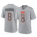 tocy C.Browns #8 Dillon Gabriel Player Gray Atmosphere Fashion Game Stitched Jerseys
