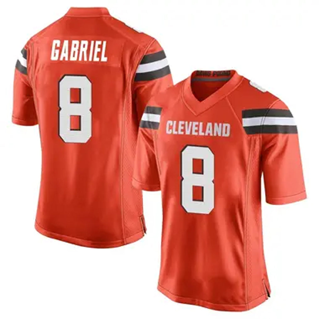 tocy C.Browns #8 Dillon Gabriel Player Orange Game Stitched Jerseys