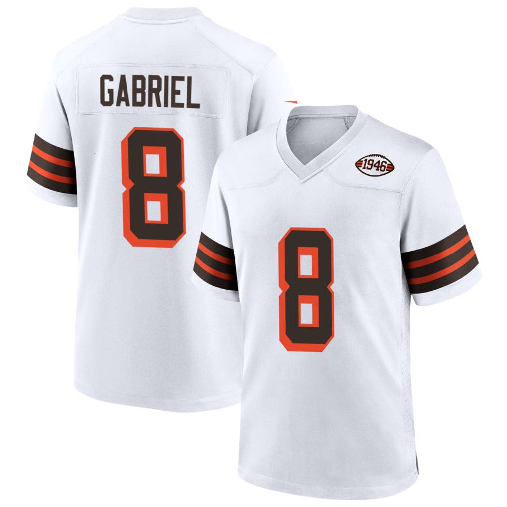 tocy C.Browns #8 Dillon Gabriel Player White 1946 Collection Alternate Stitched Jerseys
