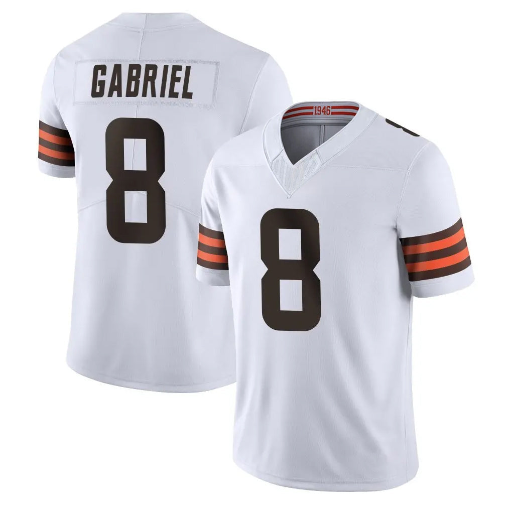 tocy C.Browns #8 Dillon Gabriel Player White Vapor F.U.S.E. Limited Home Game Stitched Jerseys