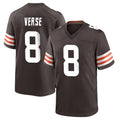 tocy C.Browns #8 Jared Verse Player Brown Home Game Stitched Jerseys