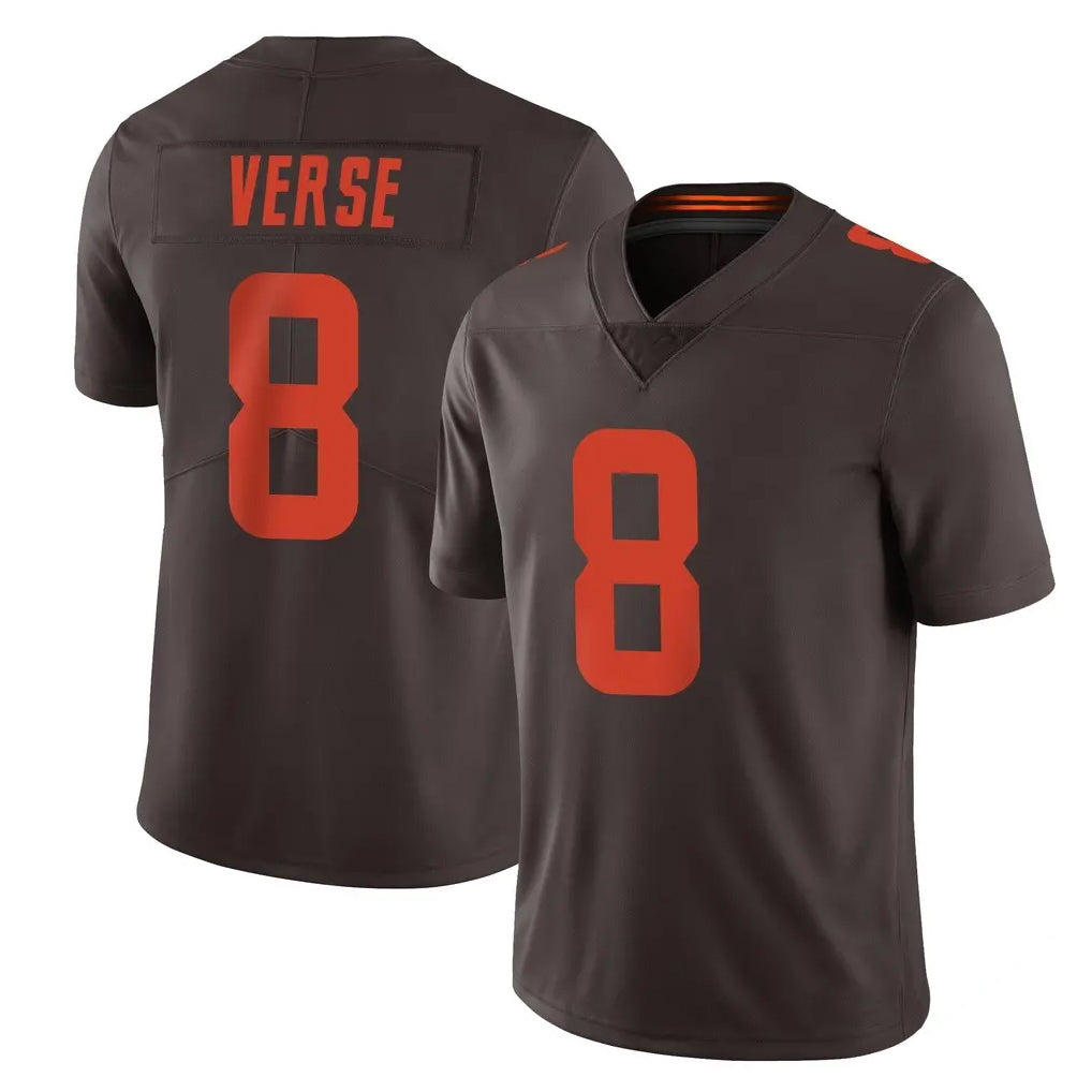 tocy C.Browns #8 Jared Verse Player Browns Color Rush Limited Home Game Stitched Jerseys