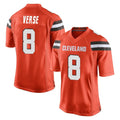 tocy C.Browns #8 Jared Verse Player Orange Home Game Stitched Jerseys