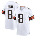 tocy C.Browns #8 Jared Verse Player White Home Game Stitched Jerseys
