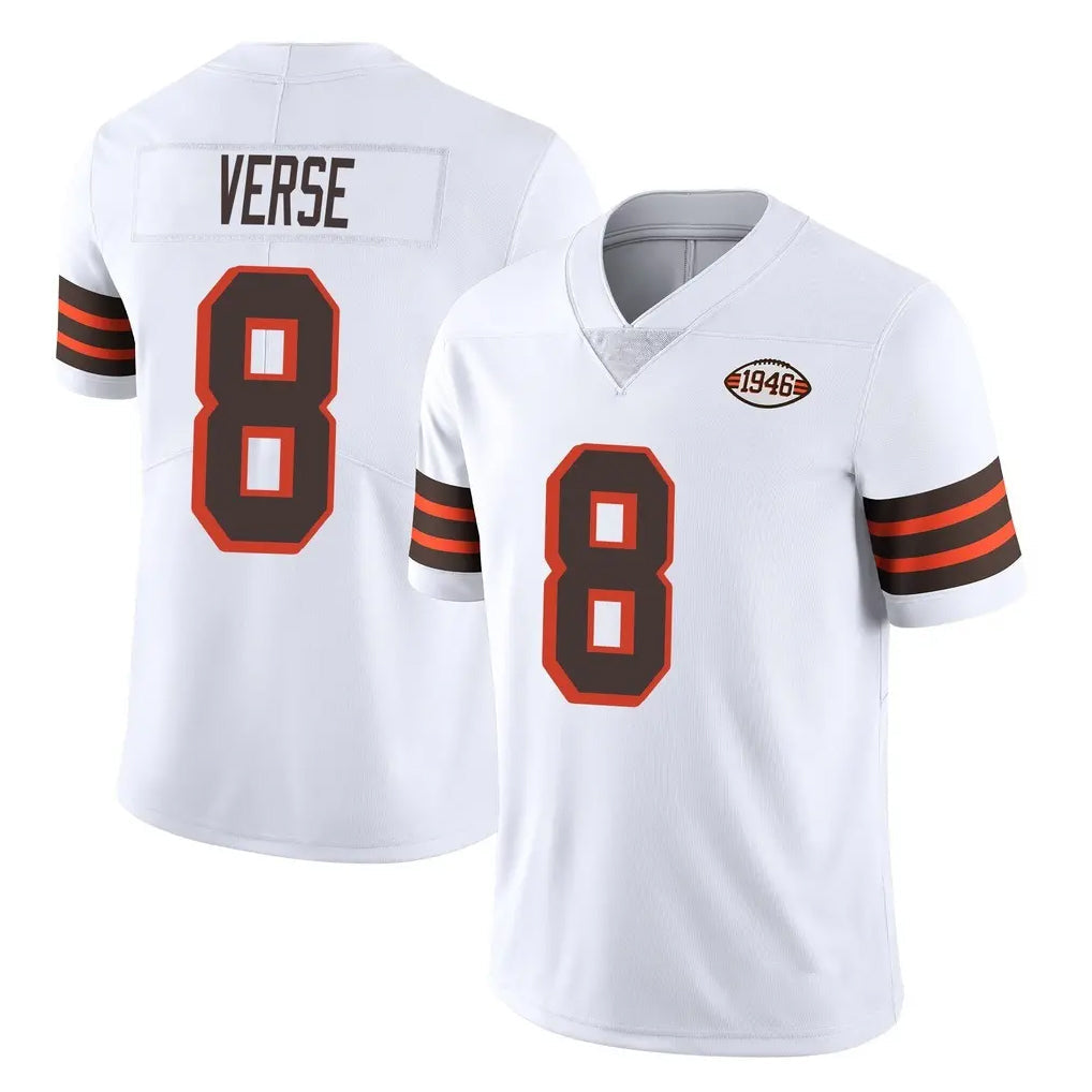 tocy C.Browns #8 Jared Verse Player White Limited  Vapor 1946 Collection Alternate Game Stitched Jerseys