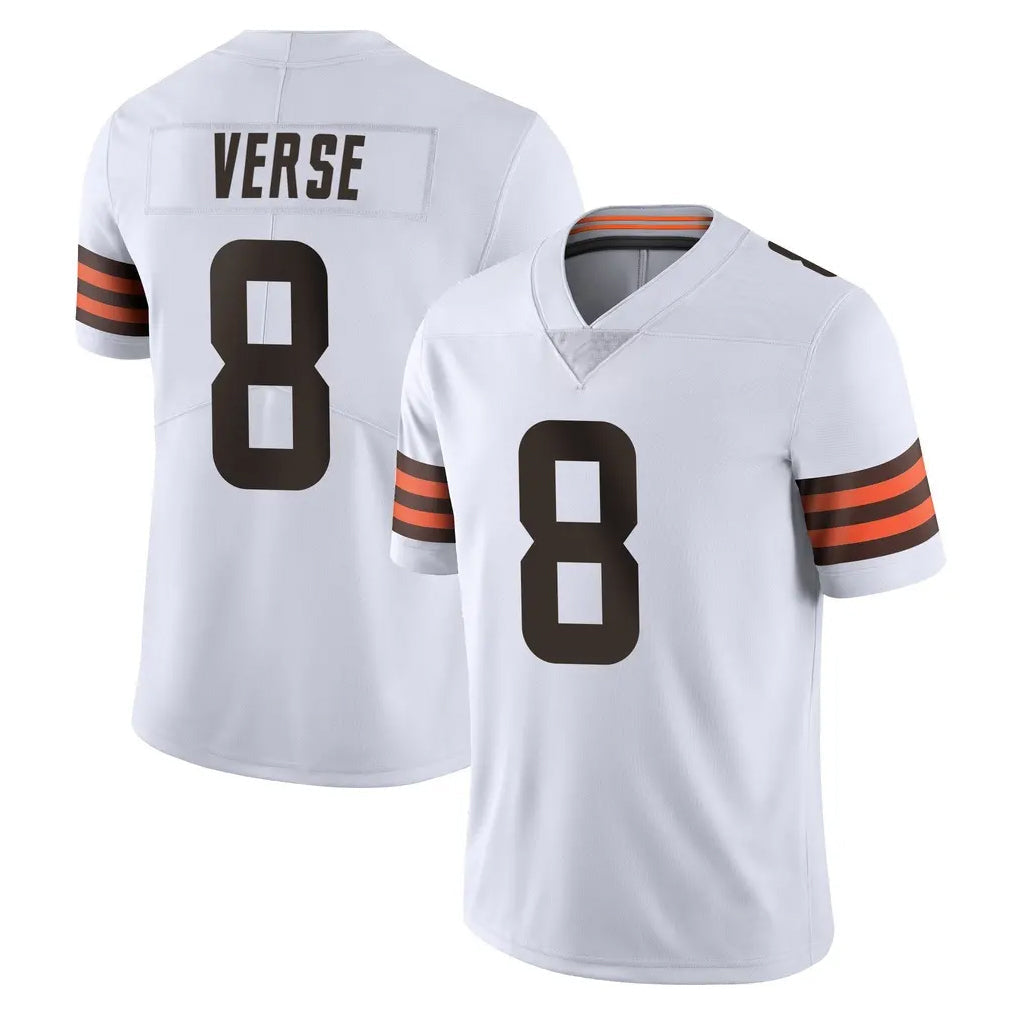 tocy C.Browns #8 Jared Verse Player White Vapor Untouchable Limited Home Game Stitched Jerseys