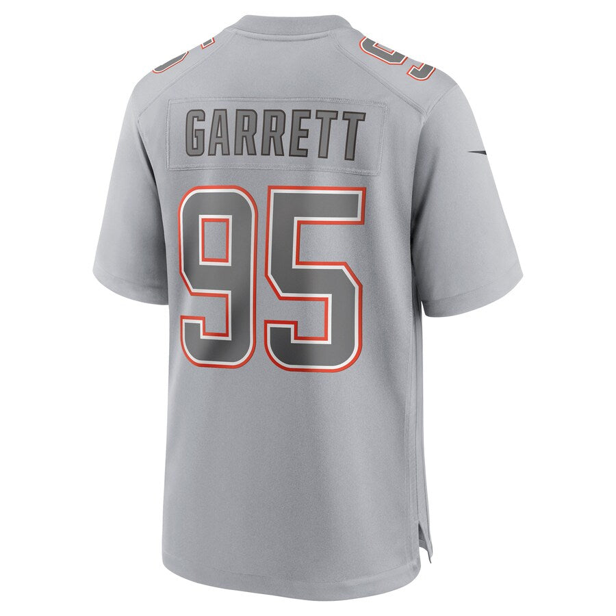 tocy C.Browns #95 Myles Garrett Player Gray Fashion Game Stitched Jerseys