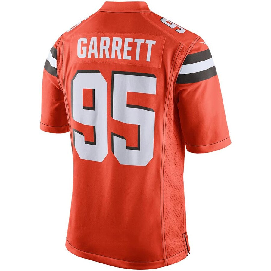 tocy C.Browns #95 Myles Garrett Player Orange Game  Stitched Jerseys