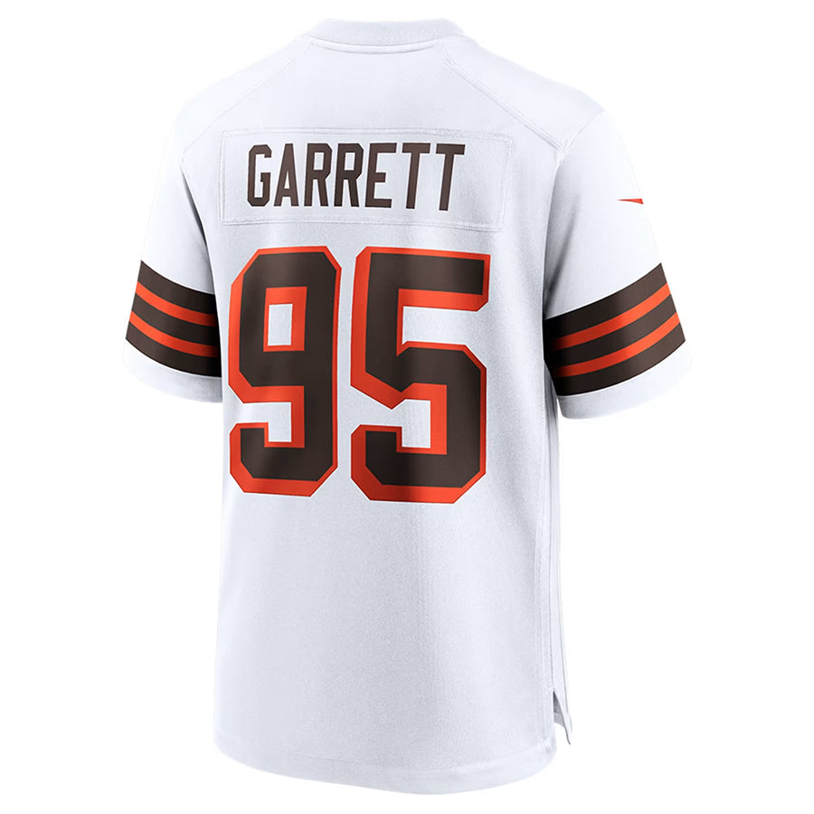 tocy C.Browns #95 Myles Garrett Player WHITE Alternate Game Stitched Jerseys