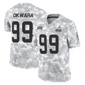 tocy C.Browns #99 Julian Okwara Player Arctic Camo Salute to Service Limited Home Game Stitched Jerseys