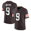 tocy C.Browns #9 Grant Delpit Player Brown Color Vapor Untouchable Limited Home Game Stitched Jerseys