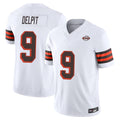 tocy C.Browns #9 Grant Delpit Player White Limited Vapor F.U.S.E. Alternate Game Stitched Jerseys