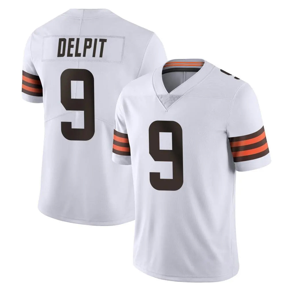 tocy C.Browns #9 Grant Delpit Player White Vapor Untouchable Limited Home Game Stitched Jerseys