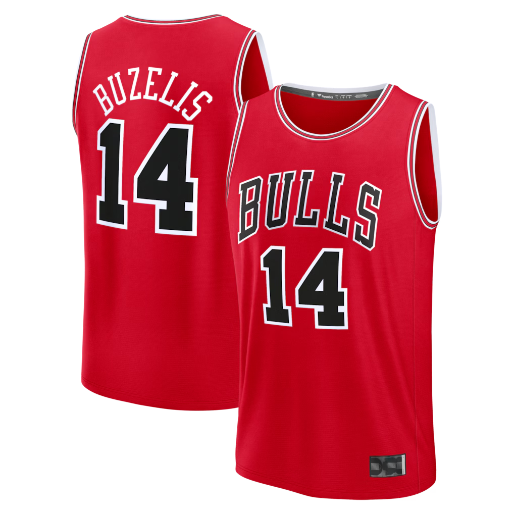 tocy C.Bulls #14 Matas Buzelis Red Fast Break Replica Player Jerseys - Icon Edition