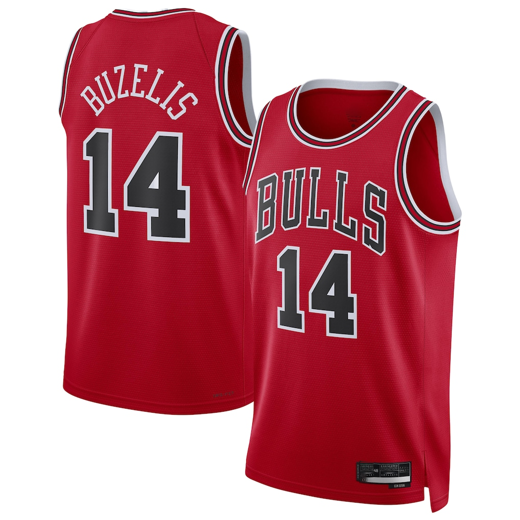 tocy C.Bulls #14 Matas Buzelis Red Swingman Player Jerseys - Icon Edition