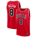 tocy C.Bulls #8 Caleb Wilson Red 2026 Draft First Round Pick Fast Break Jerseys - Icon Edition