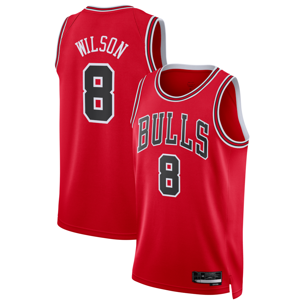 tocy C.Bulls #8 Caleb Wilson Red 2026 Draft Swingman Jerseys - Icon Edition