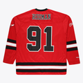 tocy C.Bulls #91 Dennis Rodman Mitchell & Ness Red Big & Tall  Hockey Jerseys