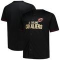 tocy C.Cavaliers Black Big & Tall Pop Full-Button Jerseys